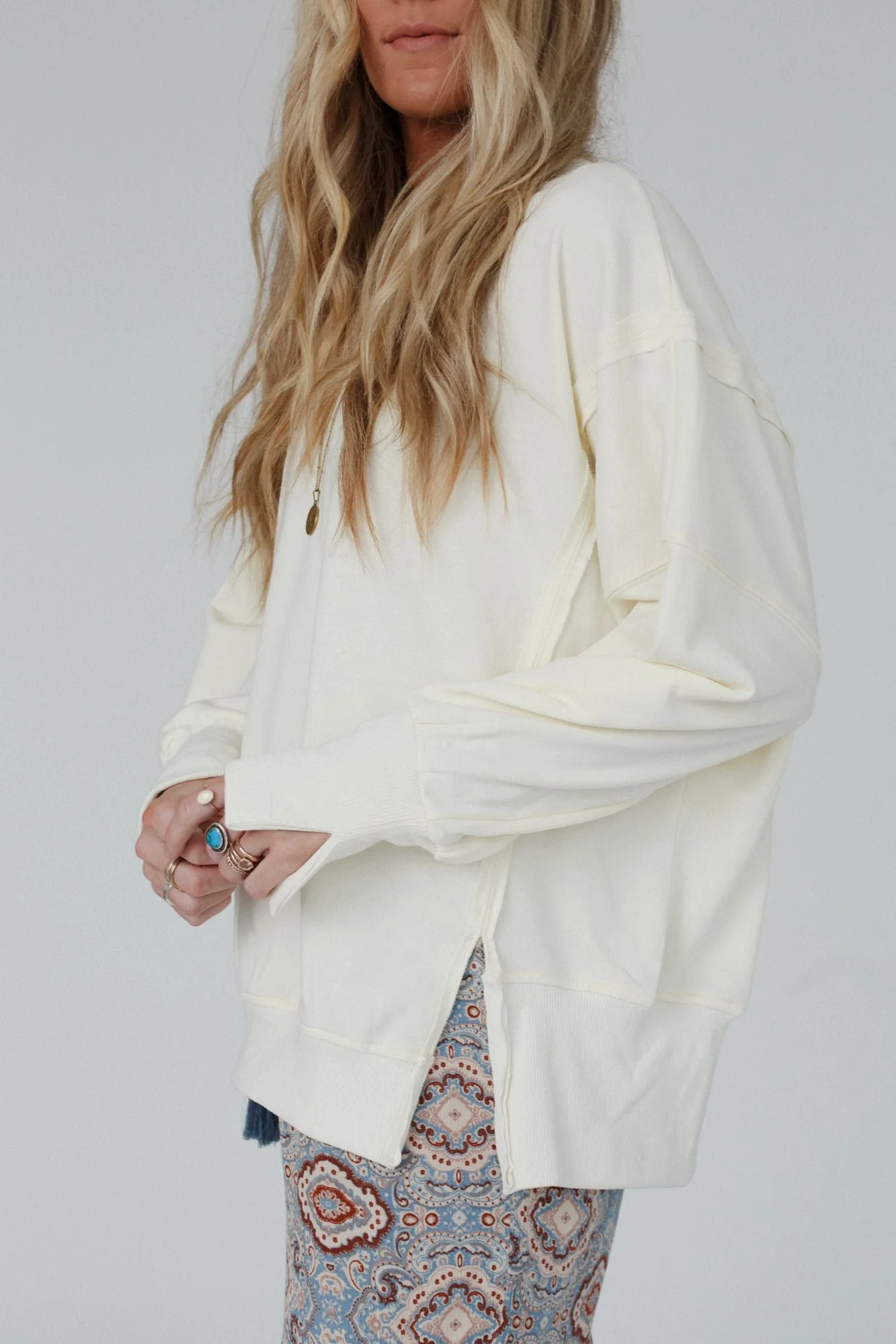 Work It Out Sweatshirt - Ivory - Image 4