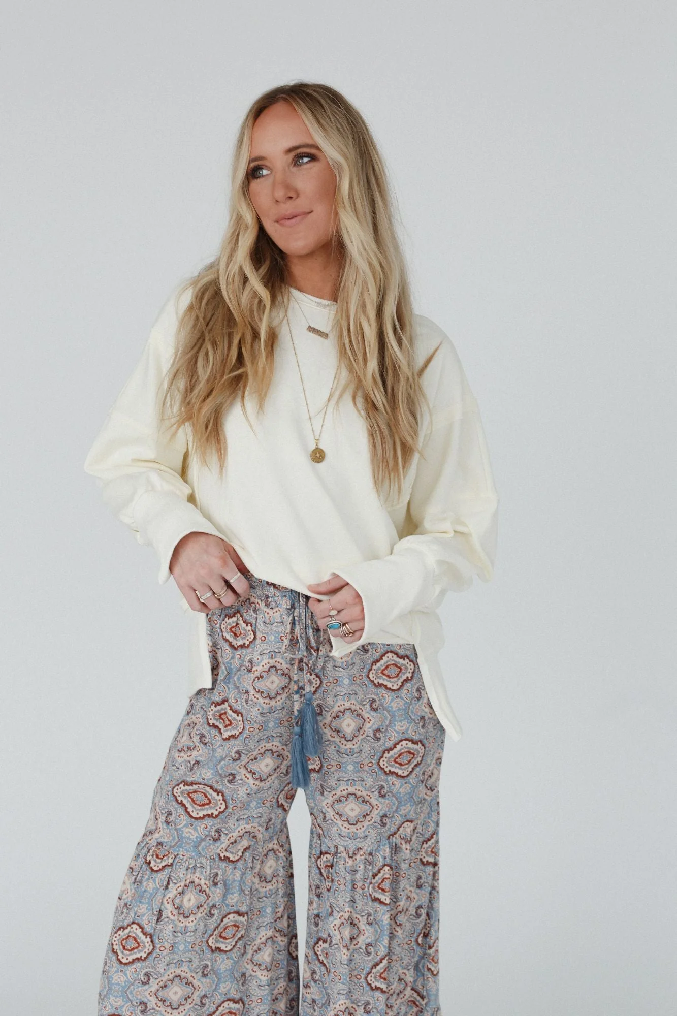 Work It Out Sweatshirt - Ivory - Pre Order - Image 2