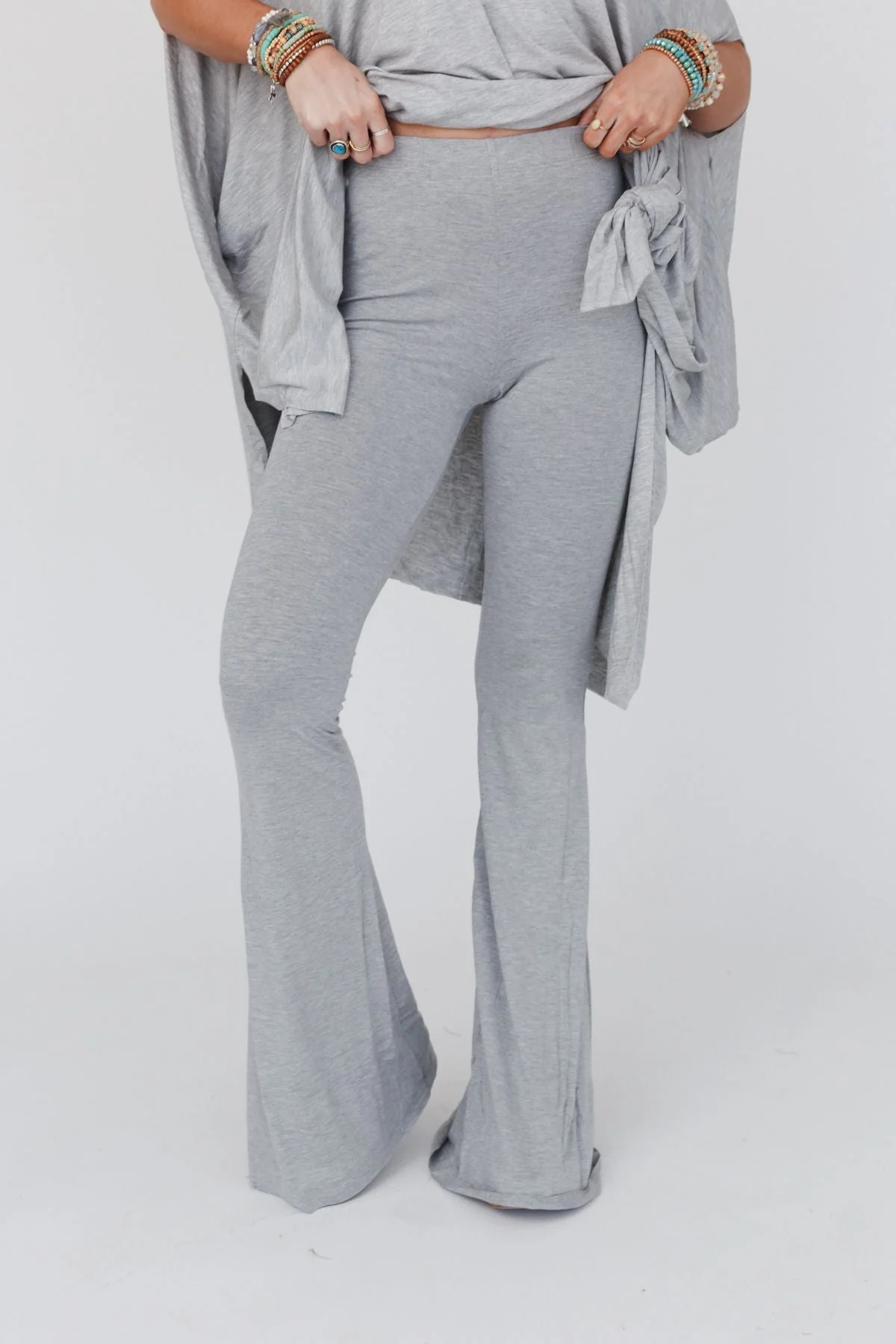 Wren Tunic and Cher Flare Set - Heather Gray - Image 4