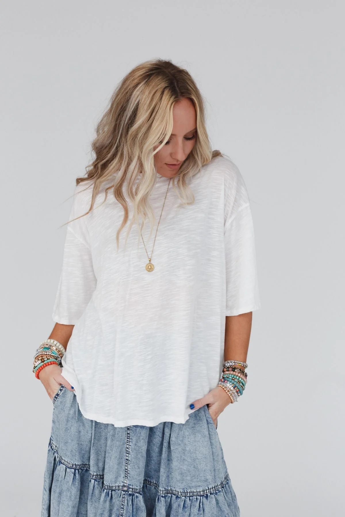The Nest Your Favorite Slub Tee Shirt - Natural - Image 5